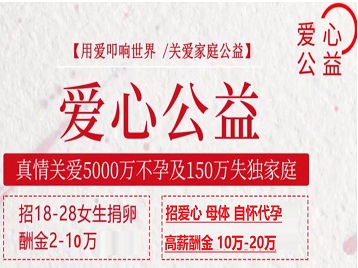 瀍河捐卵助孕生子 爱心志愿者招募